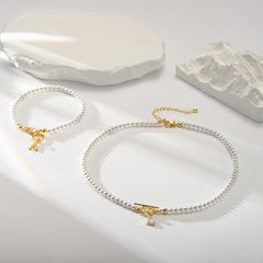 Initial Pearl Necklaces for Women