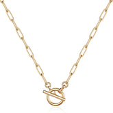 Toggle Clasp Gold Necklace