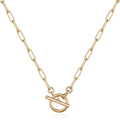 Toggle Clasp Gold Necklace