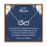 Turandoss Sterling Silver Infinity Heart Necklace for Women Girls, Long CZ Heart Pendant Necklaces, Birthday Gifts, Valentine's Day Gifts for Mom Girl