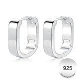 Turandoss S925 Sterling Silver Huggie Hoop Earrings for Women Girls - Dainty Small Chunky Silver Earring Hypoallergenic, Christmas Gifts for Women