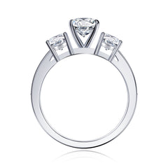 Turandoss 1.5 Carat Moissanite oval Cut Engagement Rings for Women 925 Sterling Silver Diamond Ring Promise Rings for Women