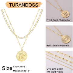 St. Christopher Pendant  Necklaces