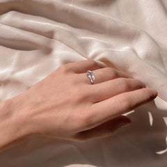 Turandoss S925 Sterling Silver Hug Ring for Women Teen Girls, Adjustable Ring Jewelry Mothers Day Birthday Gifts for Daughters Mom Sister Wife Friends Grandma