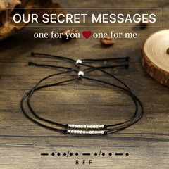 Turandoss Always and Forever Morse Code Bracelets for Women S925 Sterling Silver Beads Couples Set Pinky Promise Matching Jewelry for Couples Best Friends Always Forever Jewelry Valentine Gifts