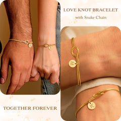 Turandoss Dainty Gold Initial Charm Bracelets for Women Girls - Gold Jewelry for women, Birthday Gifts for Teen Girls, Trendy Stuff