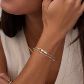 Turandoss Italian S925 Sterling Silver Bracelet for Women - Satellite Bead Chain Bracelet, 9.5 Inch Sturdy Hypoallergenic Solid 925 Sterling Silver Chain Bracelets, Jewelry Christmas Gifts for Women