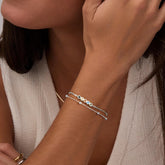 Turandoss S925 Sterling Silver Bracelet for Women Satellite Bead Chain Sturdy Solid Chain Jewelry Birthday Teacher Appreciation Mothers Day Graduation Gifts for Her Mom Kids Teen Girls Wife Ideas