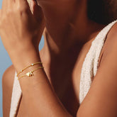 Turandoss Heart Initial Bracelets for Teen Girls 14K Gold Plated Layered cz Heart Letter A-Z Charm Stack Trendy Jewelry Birthday Gifts for Women Teen Girls