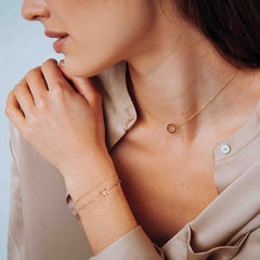 Chain&Butterfly Dainty Gold Bracelets for Women