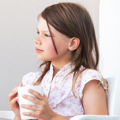 Turandoss 14K White Gold Plated Initial Heart Stud Earrings for Teens Little Girls Hypoallergenic Daughter Kids Jewelry Birthday Gifts for Women