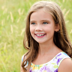 Turandoss 14K White Gold Plated Initial Cz Stud Earrings for Teens Little Girls Hypoallergenic Daughter Kids Jewelry Birthday Gifts for Women Her