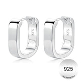 Turandoss S925 Sterling Silver Huggie Hoop Earrings for Women Girls - Dainty Small Chunky Silver Earring Hypoallergenic, Christmas Gifts for Women