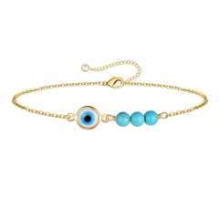 Evil Eye Dainty Gold Bracelets for Women
