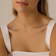 Turandoss Graduation Gift, Cross Initial Necklace, 14K Gold Plated Layered Jewelry for Her
