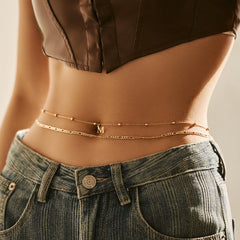 Gold Waist Body Chain for Women