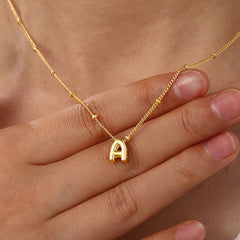 Bubble Letter Necklace