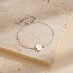 Silver Initial Bracelets for Teen Girls Gifts