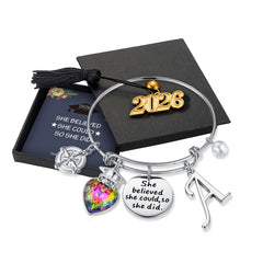 Turandoss 2026 Graduation Gifts for Her Class Of 2026 Inspirational Bangle Bracelet Trendy Jewelry Gifts High School College Senior Grad Gifts for Her Women Best Friends Sister Grad Present