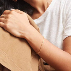 Layered Chain Dainty Gold Bracelets for Women