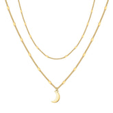 Moon Dainty Gold Choker Necklaces