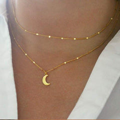 Moon Dainty Gold Choker Necklaces