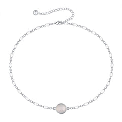 Silver Dainty Gold Choker Moonstone Necklaces