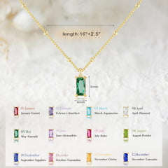 Turandoss Garnet Birthstone Necklace for Women Dainty January Red Birthstone 14K Gold Plated Cubic Zirconia Pendant Necklaces Trendy Friendship Birthday Jewelry Gifts for Women
