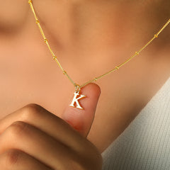 Turandoss Initial Necklaces for Women 14K Gold Plated Initial Letter A Necklace for Women Dainty Layered Choker Necklace Birthday Personalized Jewelry Teen Girls Gifts