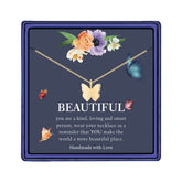 Turandoss 18K Gold Butterfly Initial Necklace for Girls Women, Dainty Letter Choker Necklace, Butterfly Birthday Gifts for Girls, Gold Jewelry, 14+2In