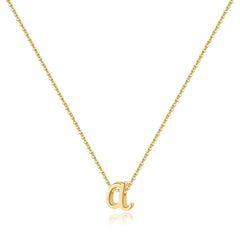Turandoss 925 Sterling Silver Initial Necklace for Women Dainty Simple Letter Cursive Initial Jewelry Birthday Teacher Appreciation Mothers Day Graduation Gifts for Her Mom Kids Teen Girls Wife Ideas