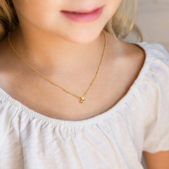 Turandoss 14K Gold Plated Dainty Initial Choker Necklace for Women Tiny Beads Heart Letter A-Z Jewelry Trendy Personalized Birthday Gifts for Women Teen Girl