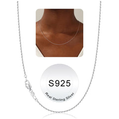 Turandoss S925 Sterling Silver Chains for Women Trendy Jewelry Rope Chain Dainty Necklace for Women Birthday Teacher Appreciation Mothers Day Graduation Gifts for Her Mom Kids Teen Girls Wife Ideas