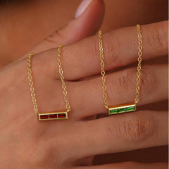 Turandoss Layered Birthstone Necklaces for Women Girls, Dainty 14K Gold Plated October Created Pink Tourmaline Birthstone Pendant Necklaces, Trendy Birthday Jewelry Gifts for Women Mothers Girls