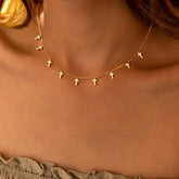 Turandoss Cross Necklace for Women Dainty Tiny Cross Pendant Choker 14K Gold Plated Simple Chain Trendy Religious Jewelry Gift for Women Girls