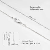 Turandoss Solid 925 Sterling Silver Chain Necklace for Women, 1.2Mm Cable Chain Necklace Shiny Sturdy Hypoallergenic Chain Necklaces, 16/18/20/22/24 Inches Dainty Silver Jewelry for Women Christmas