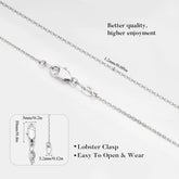 Turandoss Solid 925 Sterling Silver Chain Necklace for Women 1.2mm Cable Chain Necklace Shiny Sturdy Hypoallergenic Chain Necklaces 16-24 inches Dainty Silver Easter Jewelry for Women Girls
