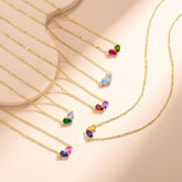 Turandoss Diamond Necklaces for Women Girls 14K Gold Plated Emerald Birthstone Necklace for Women Mothers Dainty Gold Necklace Cubic Zirconia Pendant Necklace Birthday Christmas Gift for Women Jewelry