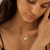 Turandoss Heart Initial Necklace for Women 14K Gold Plated Dainty 2 Letters A-Z with Heart Personalized Love Pendant Jewelry Birthday Valentines Day Gifts for Women Girls