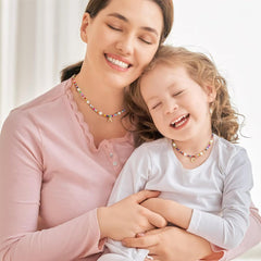 Turandoss Colorful Initial Necklaces for Girls - Beaded Pearl Choker Necklace for Women Teen Girl Colorful Summer Boho Necklace Jewelry, Trendy Personalized Letter Initial Gifts Birthday Gifts Kids