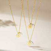 Turandoss 14K Gold Plated Disc Initial Pearl Choker Necklace for Women GirlsDainty Letter A-Z Coin Pendant Jewelry Cute Stuff for Teen Girls Personalized Birthday Gifts for Women Girls