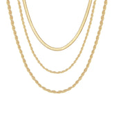 Paperclip Chain&Herringbone Chain Dainty Paperclip Chain Necklace