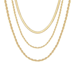 Paperclip Chain&Herringbone Chain Dainty Paperclip Chain Necklace
