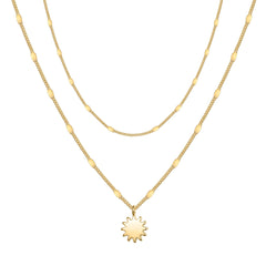Sun Dainty Gold Choker Necklaces