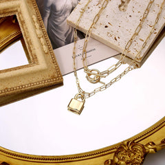 Toggle Clasp&Lock Dainty Gold Choker Necklaces