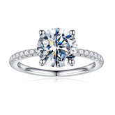 Turandoss 1.5CT Moissanite Engagement Rings for Women S925 Sterling Silver Four Prongs Classic Moissanite Engagement Rings for Women