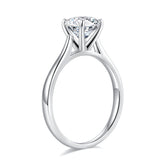 Turandoss 1.5 Carat Moissanite oval Cut Engagement Rings for Women 925 Sterling Silver Diamond Ring Promise Rings for Women
