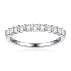 Turandoss 1ct Moissanite Engagement Ring 925 Sterling Silver Half Halo Princess-Cut Moissanite Ring
Diamond Ring Wedding Band Promise Wedding Rings for Women