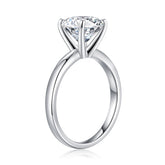 Turandoss 1.5 Carat Moissanite Four-Prongs Engagement Ring 925 Sterling Silver Oval Cut Diamond Ring Wedding Band Promise Wedding Rings for Women