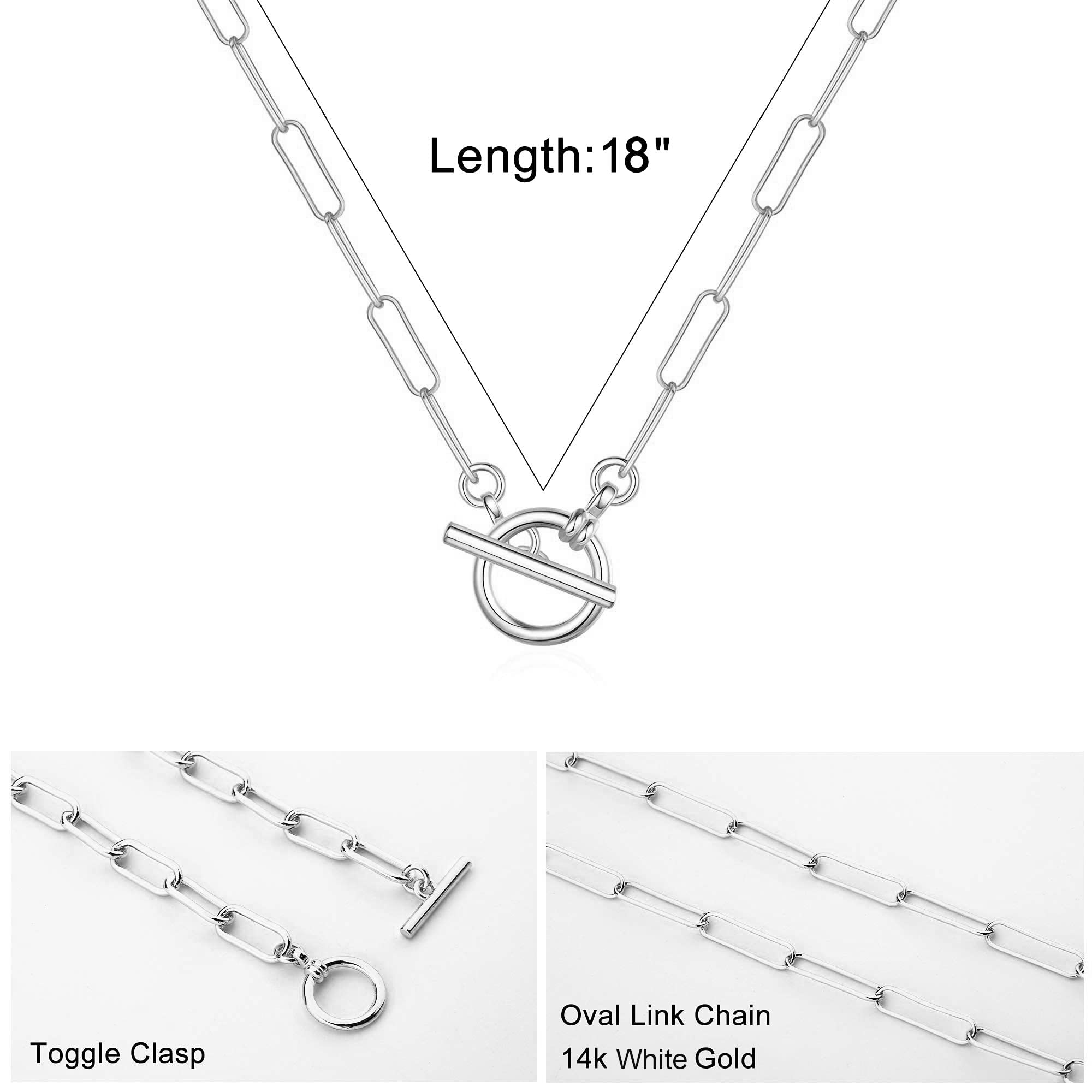Silver Toggle Clasp Necklace